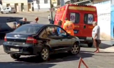 Ciclista fica ferido em colisão na Conceição