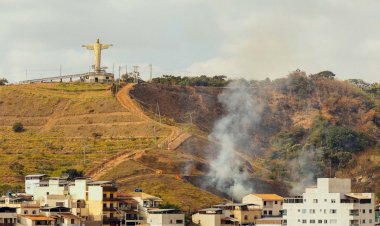 Incêndio atinge zona de amortecimento do Parque do Cristo