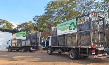 Novos caminhões reforçam coleta seletiva em Viçosa