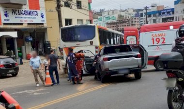Colisão na Castelo Branco deixa idoso ferido