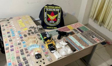 Polícia apreende drogas e arma em Viçosa
