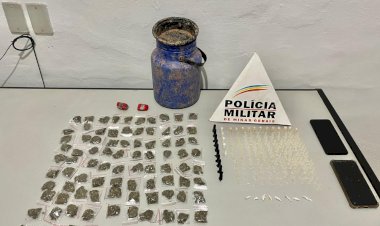 Polícia prende autor de tráfico de drogas em Ervália