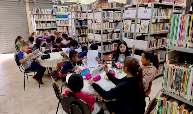 Biblioteca de Ervália foi palco de visita das escolas municipais