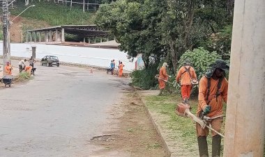PMV realiza capina em 19 áreas de Viçosa durante período chuvoso
