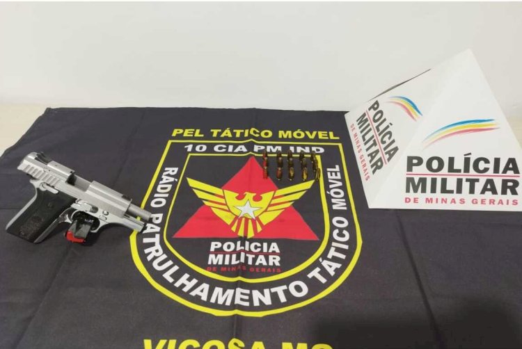 Polícia apreende arma de fogo no bairro Lourdes