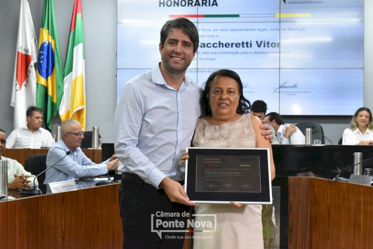 Câmara de Ponte Nova: secretário estadual de Saúde recebe cidadania honorária