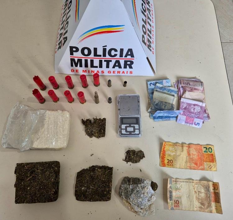 Polícia prende suspeito por tráfico de drogas em Teixeiras
