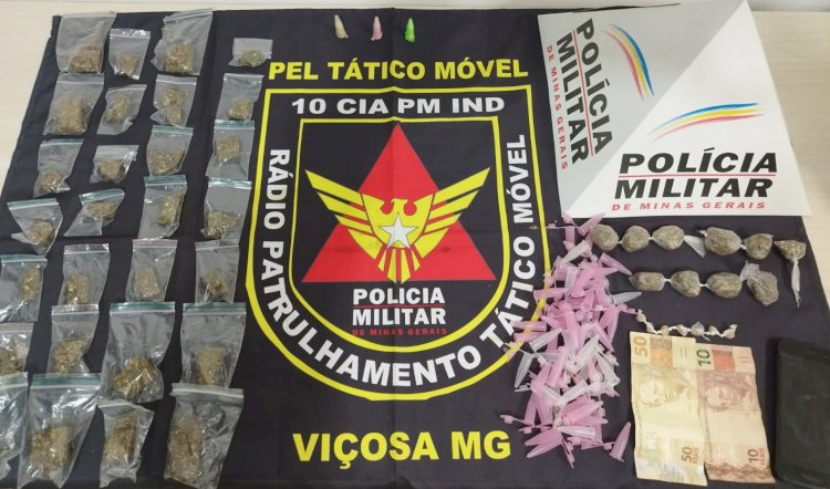 Homem é preso por tráfico de drogas em Viçosa