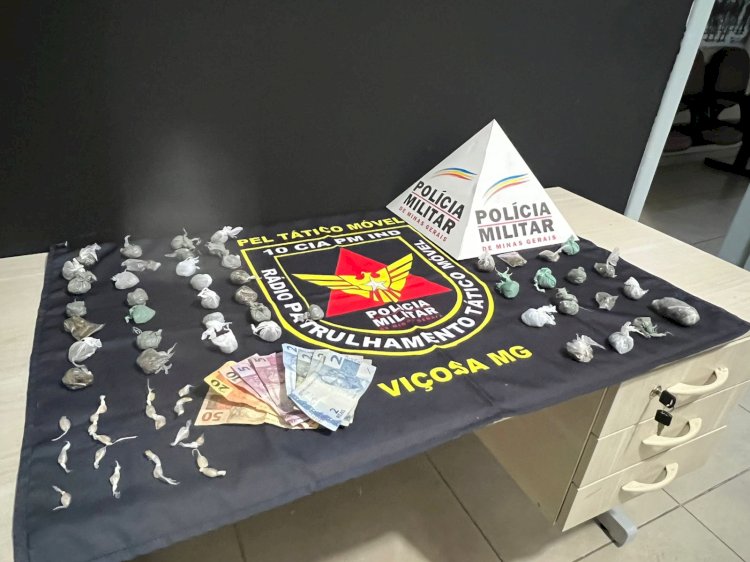 Dois homens são presos por tráfico de drogas em Viçosa
