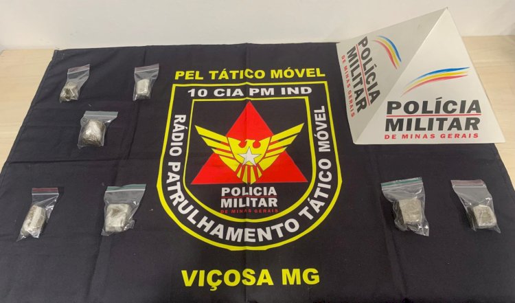 Polícia apreende drogas na Violeira em Viçosa