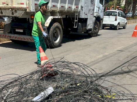 Cemig já retirou mais 16 toneladas de cabos irregulares este ano em MG