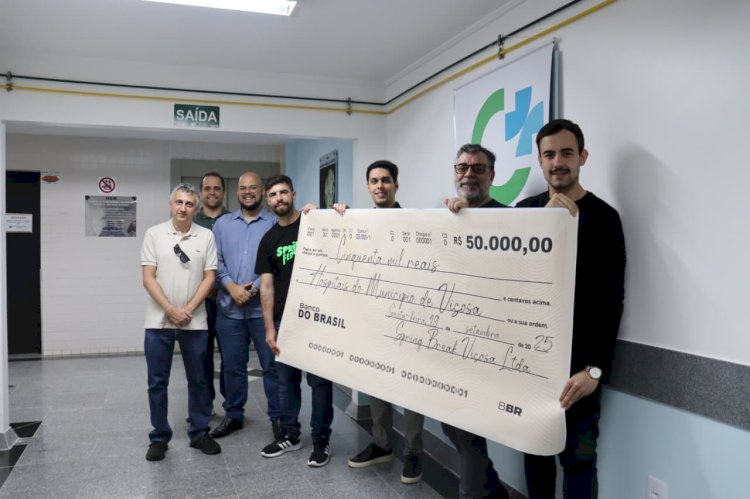 PMV, UFV e Spring Break oficializam doação de R$ 50 mil ao Complexo Hospitalar de Viçosa