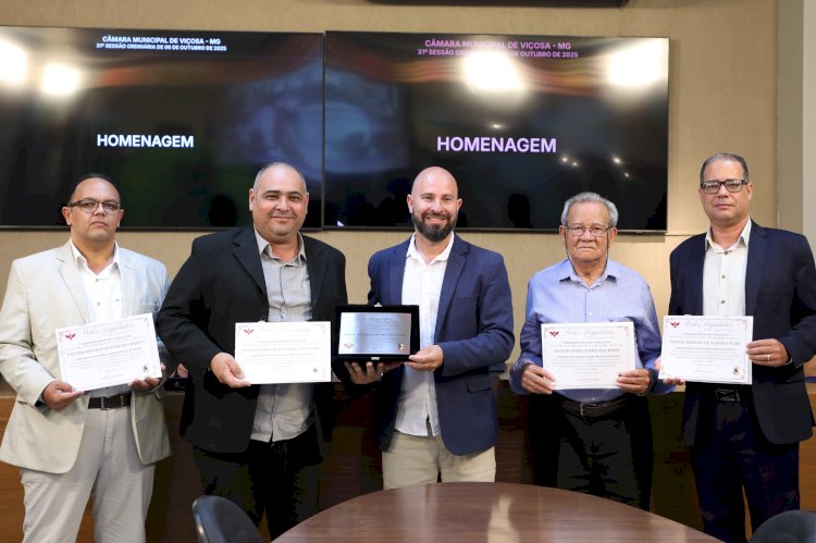 Assembleia de Deus é homenageada pela Câmara de Viçosa