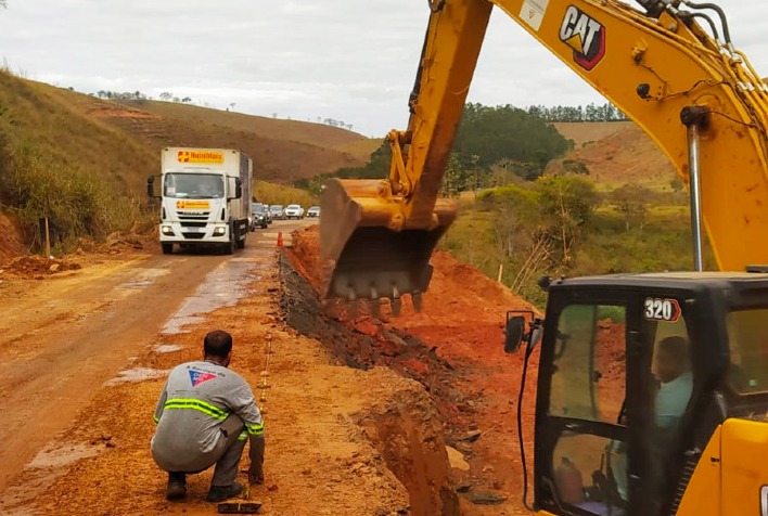 MG-133, entre Coronel Pacheco e Rio Pomba, ficará interditada pelos próximos 10 dias